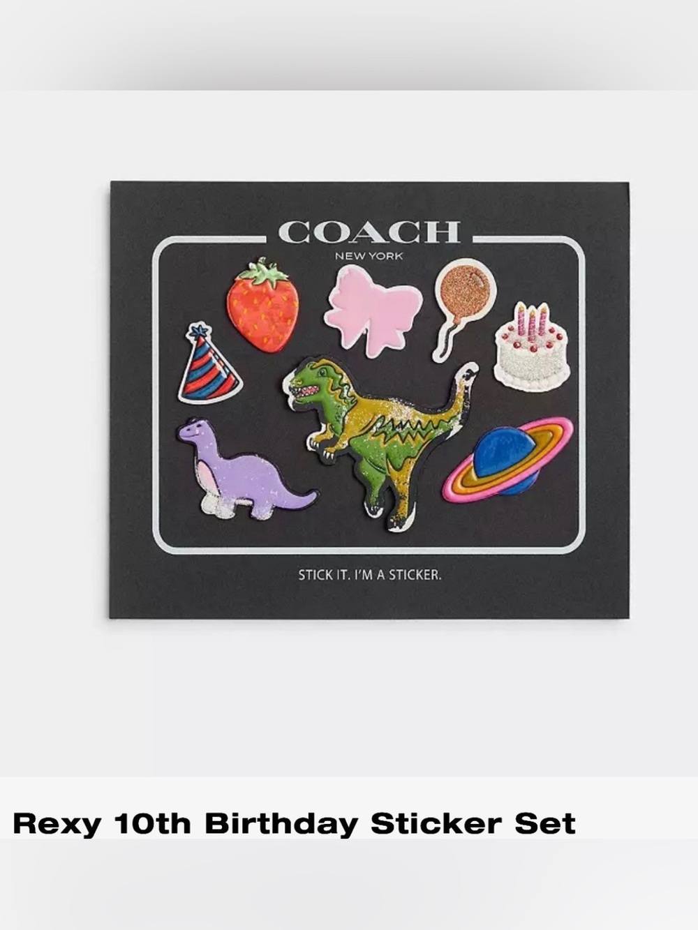 Coach Rexy Leather Sticker Set